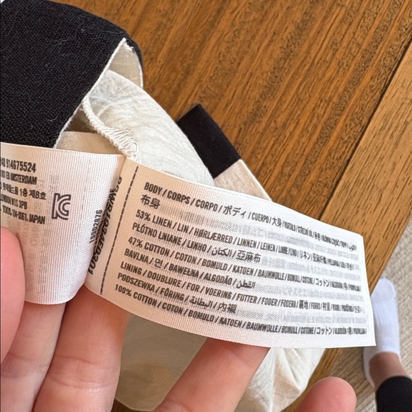 Abercrombie & Fitch Linen Blend Squareneck Column Midi Dress - Picture 8 of 8